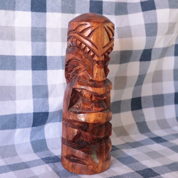Accents Vintage Tiki Statue Solid Wood Poshmark